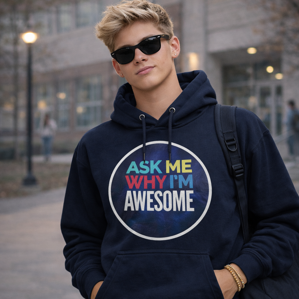 Men's Ask me Why I'm Awesome (Blue)