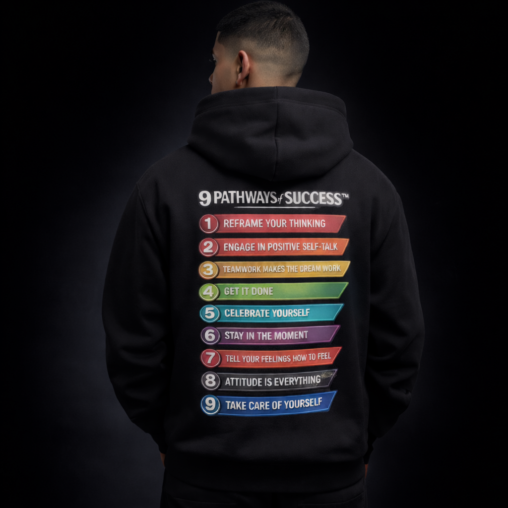 9 Pathways of Success Hoodie- Black