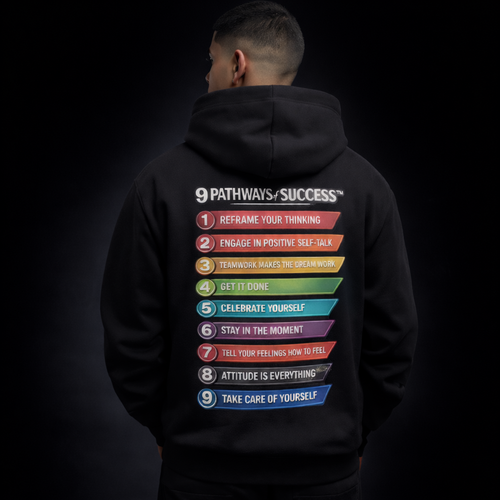 9 Pathways of Success Hoodie- Black