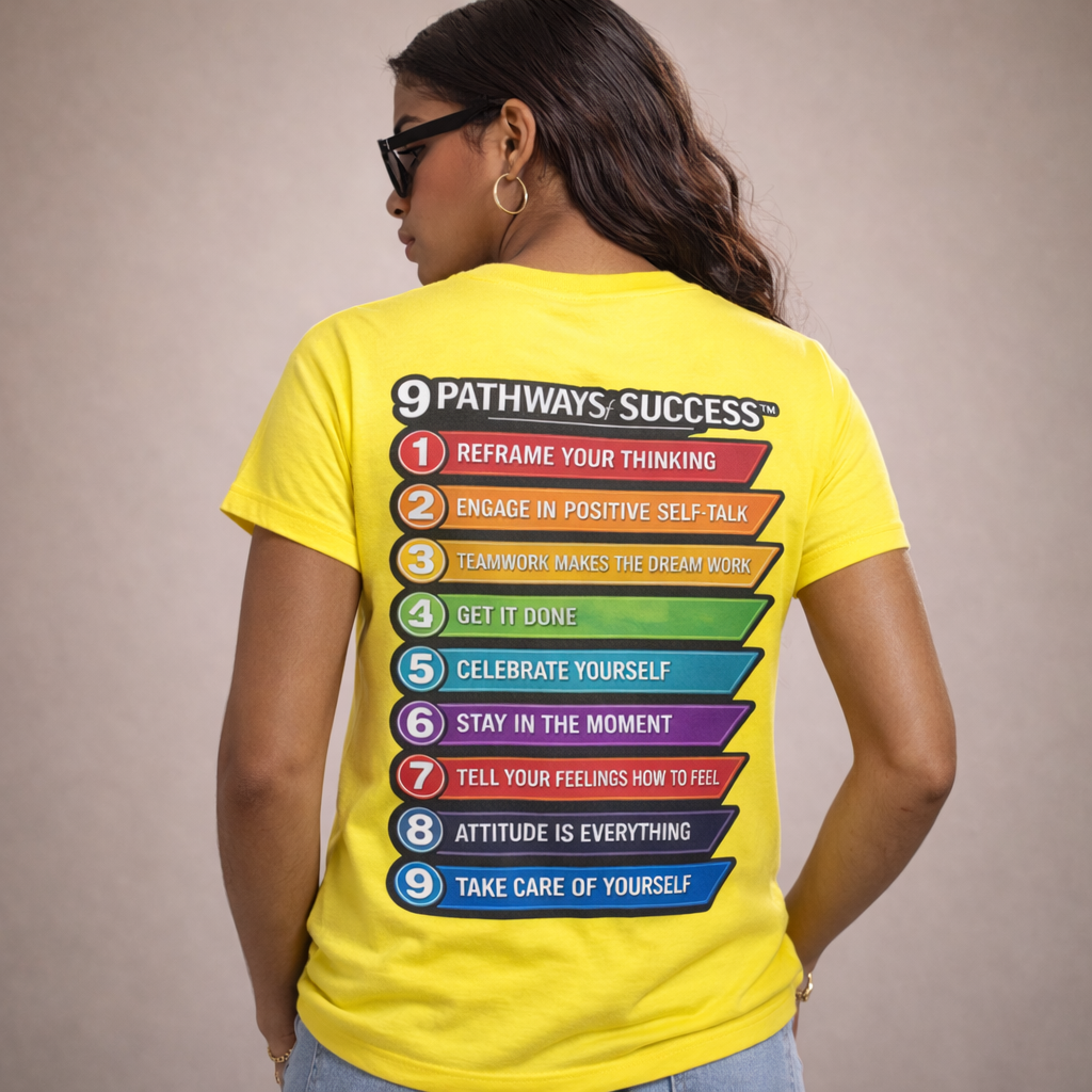 9 Pathways of Success- Women's T-Shirt  Highlighter Edition
