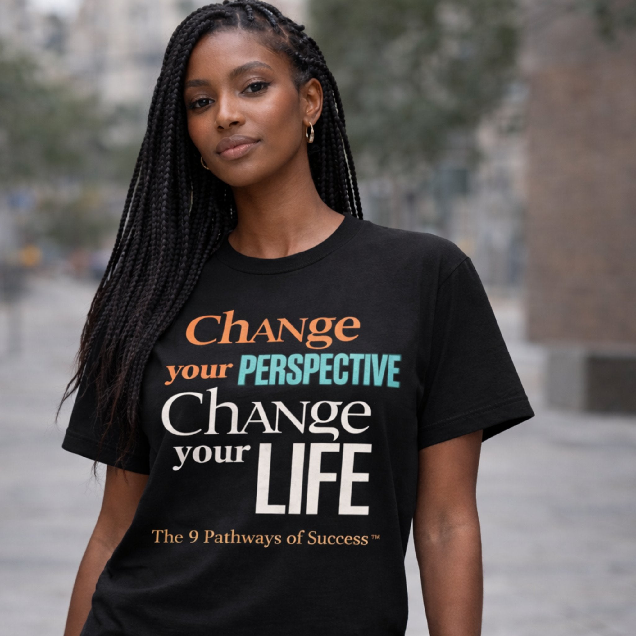 Change Your Perspective, Change Your Life-  T-Shirt (Black)